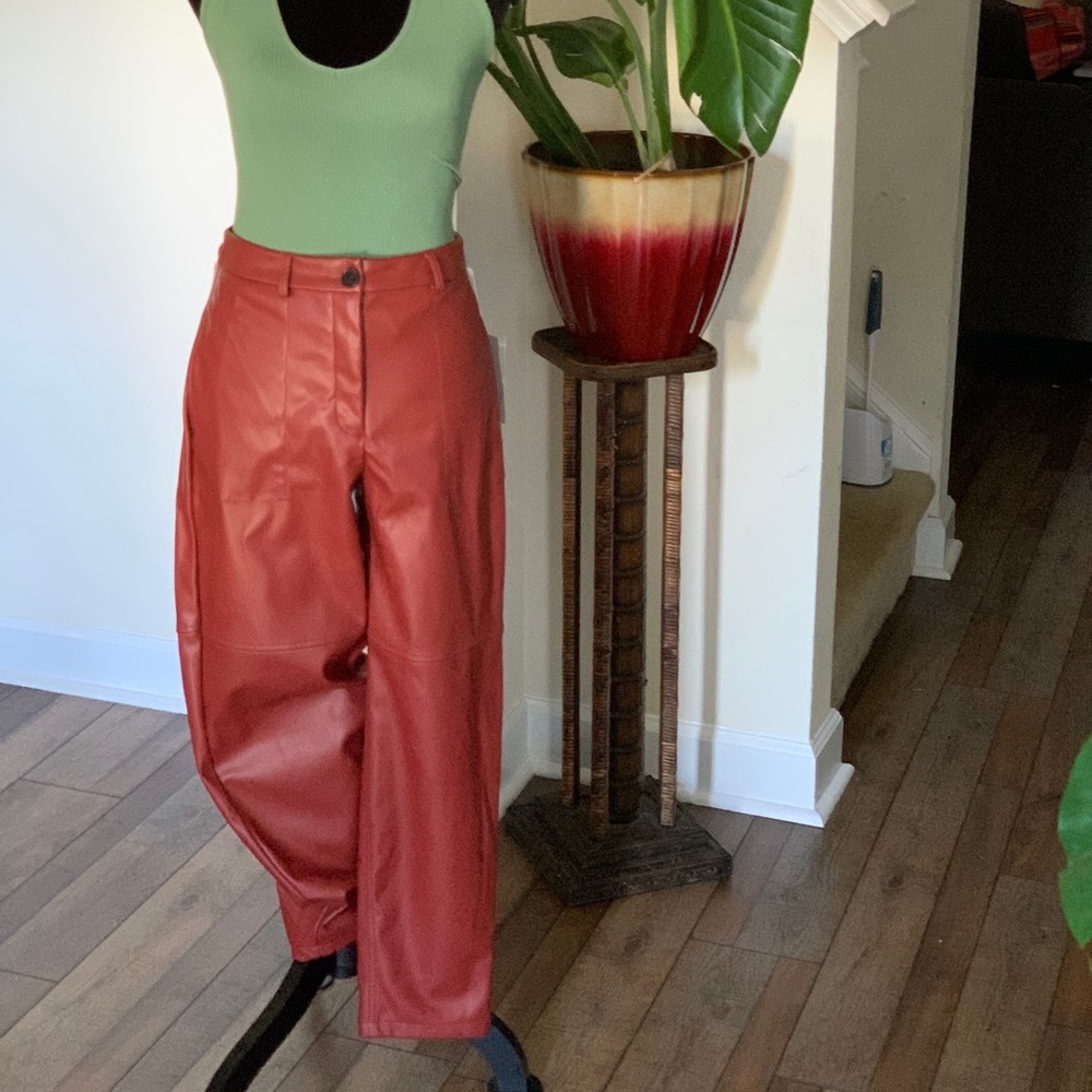Faux leather  pant